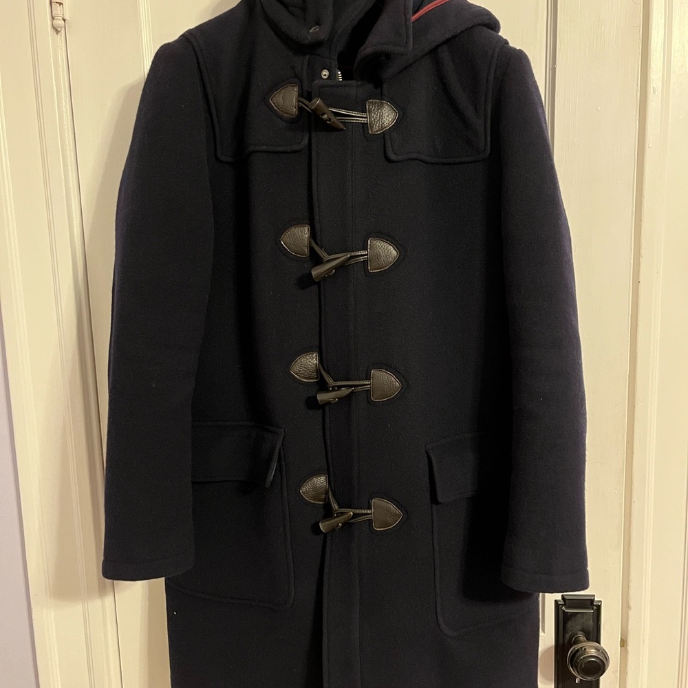Brooks Brothers Dark Blue Toggle Duffle Coat